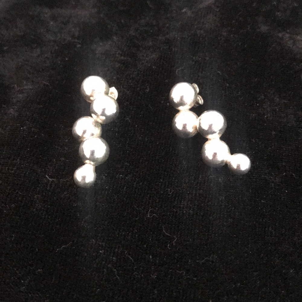 Sterling Silver Ball Drop Earrings